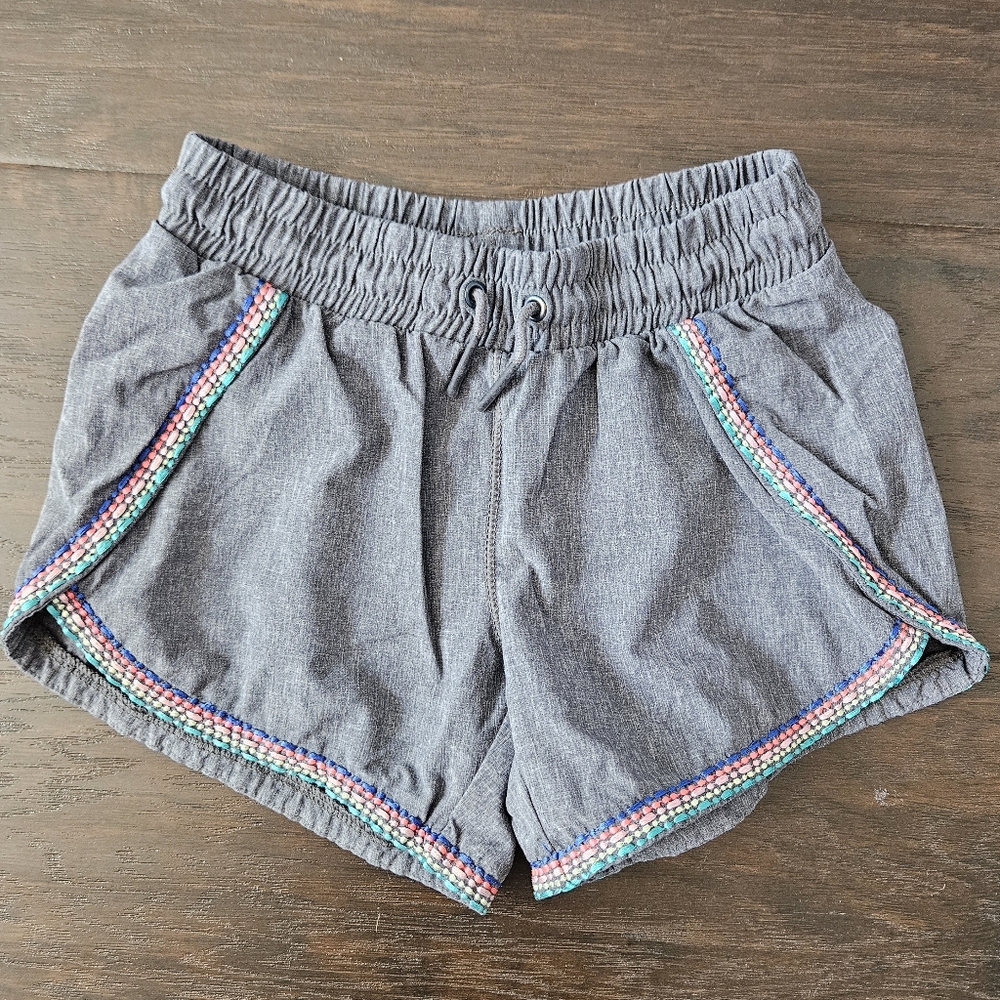 Athleta Girl Shorts with Multicolor Trim, Girls Size XS